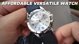 AFFORDABLE VERSATILE WATCH Casio MTP1215A Unboxing [upl. by Akkin]