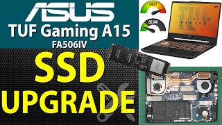 How to upgrade Storage SSD HDD on ASUS Tuf Gaming A15 Fa506iv 💾 [upl. by Ahtivak]