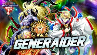 I MADE IT TO MASTER RANK WITH GENERAIDER DECK EPIC DUELS Master Duel [upl. by Borrell]