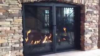 Cabelas fireplace a Montigo BF 72quot by Colorado Custom Fireplace [upl. by Tillo868]