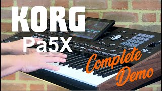 Korg PA5x Complete Demo  Everything You Need To Know  Bonners Music [upl. by Savick]