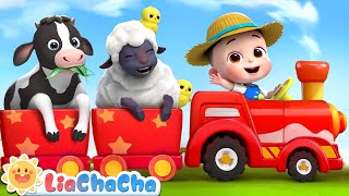 The Wheels on the Farm Go Round and Round  Animal Songs  LiaChaCha Kids Songs amp Nursery Rhymes [upl. by Swayne]