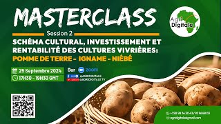 Masterclass Session2  Culture d’Igname Pomme de Terre et Niébé [upl. by Standish]