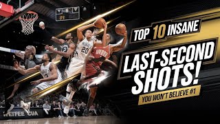 Title Top 10 Insane LastSecond Shots in NBA History [upl. by Nelra505]