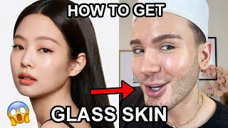 HOW TO GET THE KOREAN GLASS SKIN LOOK😱 [upl. by Behre779]