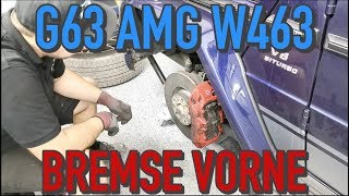 6KOLBEN AMG BREMSE WECHSELN  MERCEDES G63 W463  KrisGarage [upl. by Ecyla]