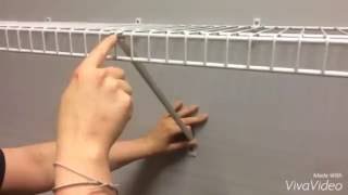 How To Correctly Install ClosetMaid Shelf Support Brackets [upl. by Clapp672]