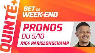 PRONOSTICS QUINTÉ DU 5 OCTOBRE 2024  Bet de WeekEnd [upl. by Greenleaf]