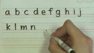 Write the Alphabet  English Handwriting for Kids [upl. by Kramal]