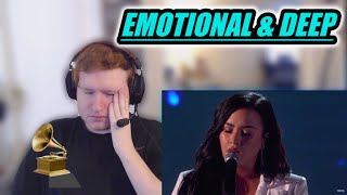 Demi Lovato  Anyone REACTION Live At The Grammys [upl. by Marigolde90]