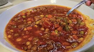 BEEF VEGETABLE SOUP Recipe [upl. by Carol631]