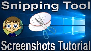 The Snipping Tool  Windows Screenshots Tutorial [upl. by Tekcirk]