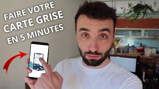 FAIRE VOTRE CARTE GRISE EN 5 MINUTES FACILEMENT   OCCAZ [upl. by Pascale]