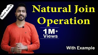 Lec39 Natural Join operation with Example  Database Management System [upl. by Nylsoj59]