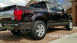 2018 F150 50 Magnaflow 12249 cold start drive by wot interior [upl. by Westhead759]