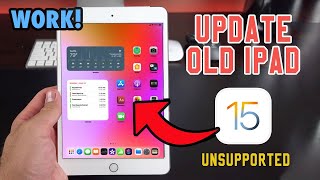 How to Update Old iPad to iPadOS 15  Install iOS 15 Unsupported iPad [upl. by Adlar900]