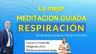 🍀 MEDITACIÓN POR RESPIRACIÓN Ejercicios para eliminar Ansiedad Nervios y Estrés 🧘‍♂️🙏 [upl. by Bozovich580]