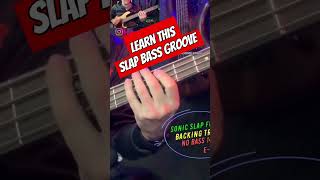 Learn This Easy Slap Bass Groove slapbass bassist bassguitar [upl. by Brocklin]