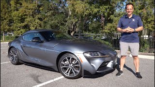 Is the 2022 Toyota Supra 20 a BETTER performance car than a Mustang EcoBoost [upl. by Notniuq]