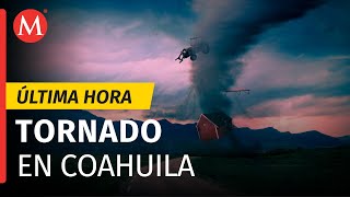 SMN alerta por posible tornado en Coahuila y Nuevo León [upl. by Enileuqkcaj]