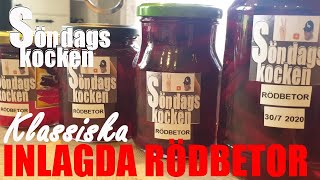 Klassiska Inlagda Rödbetor  Superenkelt att göra själv  Ett bra recept för dina Rödbetor [upl. by Eniahs]