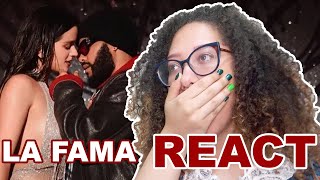 ROSALÍA  LA FAMA Official Video ft The Weeknd  REACTION  REACCIÓN  REACT  O MUNDO DOS REACTS [upl. by Muscolo]