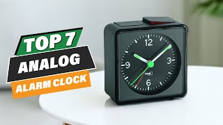 Top 7 Loud Analog Alarm Clocks for Heavy Sleepers [upl. by Kimmel]