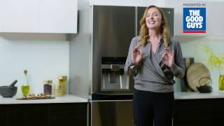 The Slim InDoor Icemaker Feature in the LG French Door Refrigerator  The Good Guys [upl. by Eadith]