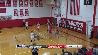 Columbus Grove vs Delphos Jefferson Girls Basktball 2152024 [upl. by Yentrac]