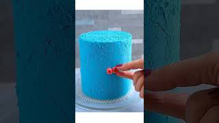 Blue and Red Rose cake baking tutorial cake rose sugarfreecake [upl. by Ogires]