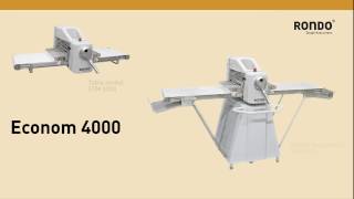 Mechanical dough sheeter Econom 4000 for spacesaving dough processing » RONDO [upl. by Akenal]