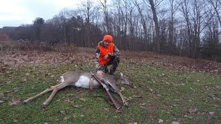 PA Late Rifle Season Doe KILL 2020  4570 Henry Big Boy Kill [upl. by Babby]