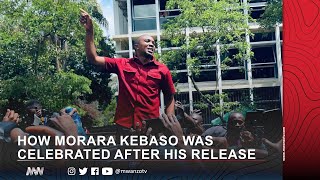 SEE HOW THE PUBLIC RECEIVED MORARA KEBASO AFTER HIS RELEASE [upl. by Alurd]