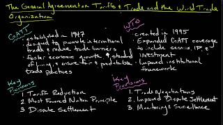 The General Agreement on Tariffs and Trade and the World Trade Organization [upl. by Sivel]