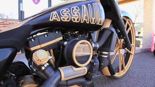 Trask Assault Series  Custom Road King [upl. by Anar88]