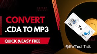 Convert CDA to MP3 Win 11 [upl. by Nnylsoj]