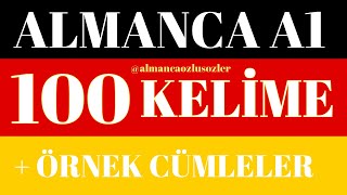 Almanca A1 100 Kelime  German A1 100 Words  almanca deutsch goethezertifikat [upl. by Marybeth]