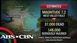 TV Patrol Manila QC may suffer most in case of a strong quake [upl. by Urbannal]