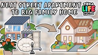 NEAT STREET APARTMENT TO BIG FAMILY HOME 🏡✨  Toca Boca [upl. by Ijuy]