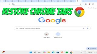 How To Restore All Google Chrome Tabs amp All Pages After Restart Computer [upl. by Jamill]