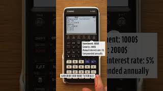 Master FINANCIAL Maths in 1 min with Casio fxCG50 [upl. by Byran]