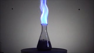 Chemistry experiment 46  Flaming Flask [upl. by Euqimod943]