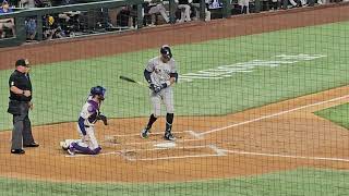 Texas Rangers Jack Leiter vs New York Yankees Aaron Judge 2nd at bat 9224 [upl. by Coke879]