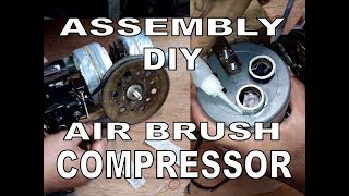 ASSEMBLY DIY AirBrush Compressor PVC PIPE Merakit AirBrush Kompresor cat buatan sendiri [upl. by Ahsinod]