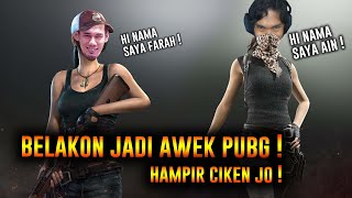 PUBLIC AUTO CARRY APABILA MAMPUSKAUBODOH DAN KESEDAPAN AYAM MENYAMAR JADI PEREMPUAN DI PUBG [upl. by Ahsenauq849]