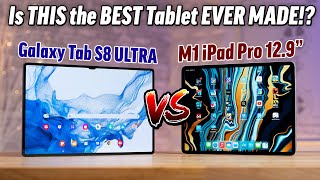 Galaxy Tab S8 Ultra vs M1 iPad Pro The NEW Tablet KING [upl. by Curr768]