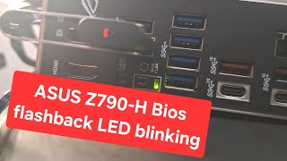 ASUS Z790H Bios flashback LED blinking and pc not starting NO Boot [upl. by Rimidalv]