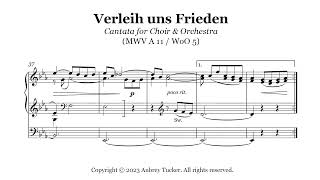 Organ Verleih uns Frieden Cantata for Choir amp Orchestra MWV A 11  WoO 5  Felix Mendelssohn [upl. by Landon]