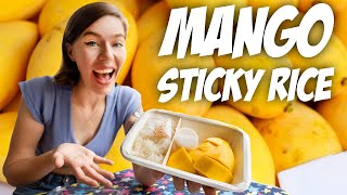 MANGO STICKY RICE 🥭🍚 Michelin Street Food 🇹🇭 Kor Panich [upl. by Demmer]