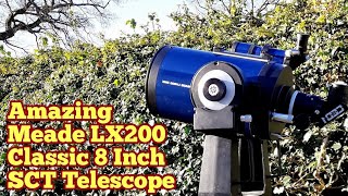 Amazing Meade LX200 Classic EMC 8 Inch SchmidtCassegrain Telescope [upl. by Cogswell]